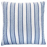 GREEN GATE Prošívaný povlak na polštář Linea Blue 50 x 50 cm, modrá barva, textil