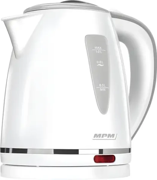 MPM MCZ-64 bílá / Rychlovarná konvice / 1200 W / 1 l / otočná podstava 360° / odnímatelný filtr (MCZ-64)
