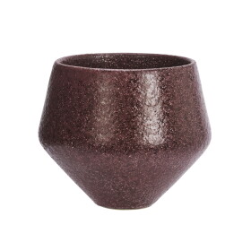 MADAM STOLTZ Kameninový obal na květináč Raspberry Large, hnědá barva, keramika