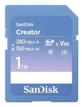 SanDisk Creator SDXC 1TB / Paměťová karta SD / UHS-II U3 / V60 / Class 10 (SDSDXEP-1T00-GNCIS)
