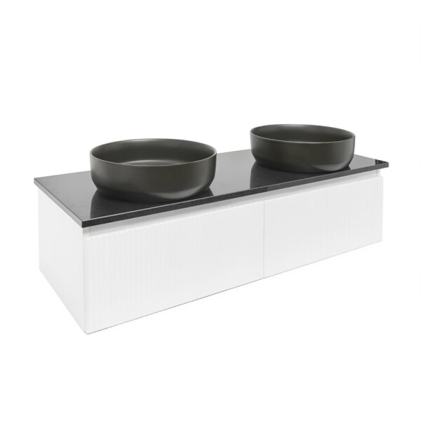 Koupelnová skříňka s žulovou deskou SAT Evolution 118x30x44,8 cm bílá mat SATEVO120WMZ SATEVO120WMZ
