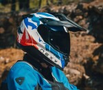 Adventure helma Nexx Y.Travl Primal blue/red - L / modrá