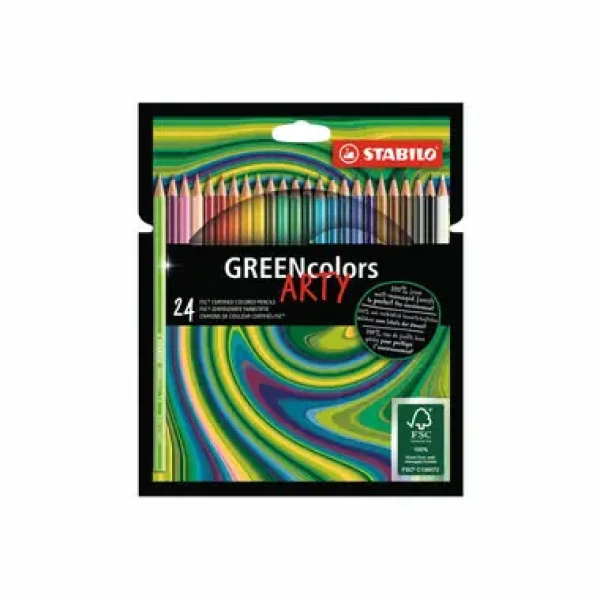 STABILO® GREENcolors - ARTY - 24 ks sada - 24 různých barev (6019/24-1-20)