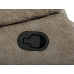 TV a relaxační křeslo s manuálním ovládáním, potah lanýžová látka v dekoru vintage