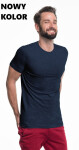 Pánské tričko Tshirt Heavy Slim modrá melanž L model 5889529 - PROMOSTARS