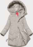 Dámská přechodná bunda s kapucí LHD light beige (LHD-24585) odstíny béžové L (40)
