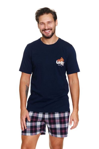Pánské pyžamo 7201 blue - Doctornap tmavě modrá XL