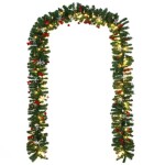 DBA Svíticí girlanda 160LED/ 10m s dekorací