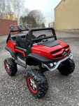 Mamido Dětské elektrické autíčko Buggy Mercedes-Benz Unimog 4x4 červené
