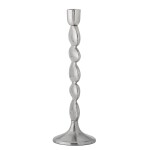 Bloomingville Kovový svícen Metina Silver 28,5 cm, stříbrná barva, kov