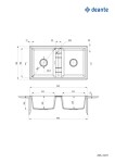 DEANTE Eridan šedá metalic Granitový dřez, bowl ZQE_S203