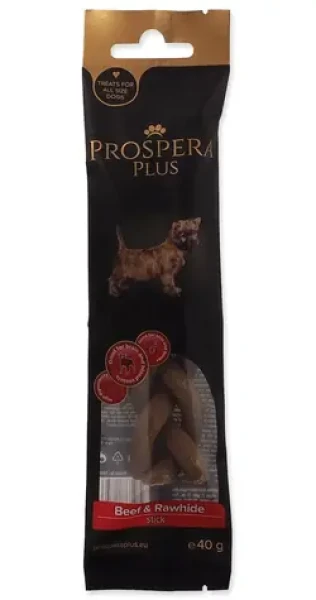 Prospera Plus Hovězí pletená tyčinka / Pamlsek pro psy / surová kůže / 15 cm / 1 ks (1514-17082)