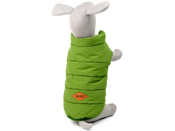 Baby zimní bunda pro psa Barva: Zelená, Délka zad (cm): 35, Obvod hrudníku: 59 - 62 cm