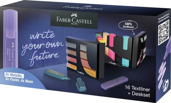 Faber-Castell Faber-Castell, 254603, Textliner, sada zvýrazňovačů, 16 ks