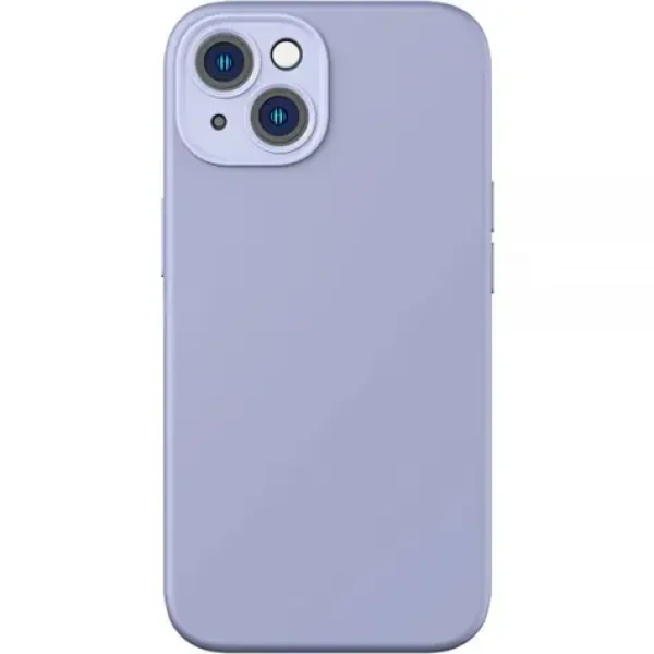 Pouzdro Baseus Liquid Silica Gel Case iPhone 14 Plus lavender+ tempered glass + cleaning kit