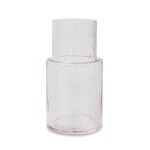 HK living Karafa Tube Blush 800 ml, růžová barva, sklo