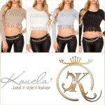 Sexy KouCla crop pulovr "LONDON" Einheitsgroesse