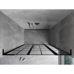 MEXEN/S - Mist L sprchové dveře křídlové pravé 135, černá dekor, černá 8A4L-135-001-70-77-P