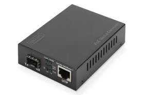 Digitus DN-82140 černý / Mediální konvertor / Gigabit PoE / RJ-45 - SFP (DN-82140)