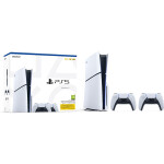 PlayStation 5 (typ modelu - slim) + 2x DualSense Wireless Controller White (PS711000042064)