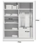 Šatní skříň Ska A11 Barva korpusu: Dub - sonoma, Rozměry: 230 cm, Dveře: Bílý lesk