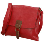 Trendy dámská koženková crossbody kabelka Ada, červená