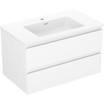 MEXEN/S - Orio koupelnová skříňka 80 cm s umyvadlem Otis, 2 zásuvky, bílá mat 91A10-08047-2-BFF01-W18M01