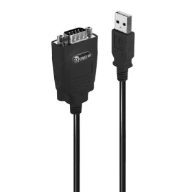 Lindy USB-RS485 černá / Konvertor / D9 konektor / 1 m / 3 Mbit/s (42845)