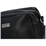 Jednoduchá malá dámská koženková crossbody Abalo, černá