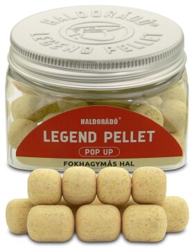 Haldorádó Pelety Legend Pellet Pop-Up 12+16mm 50g - Česneková ryba,Haldorádó Pelety Legend Pellet Pop-Up 12+16mm 50g - Česneková ryba