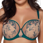 Dámská podprsenka 2087 Rafia - AVA smaragdová 80/E