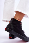 Dámské klasické vysoké tenisky Cross Jeans LL2R4088C černé 36