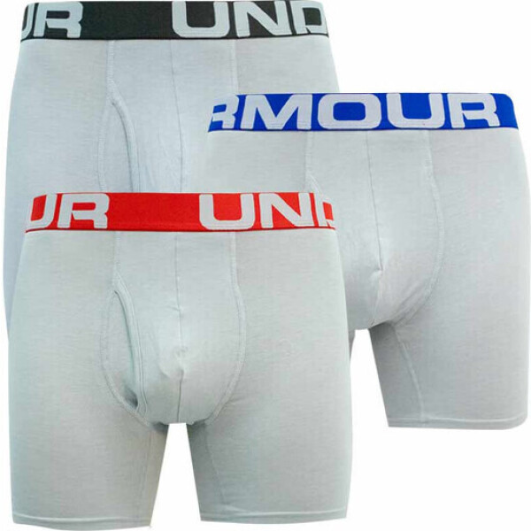 Pánské boxerky 3pack 1363617 011 Šedá mix barev - Under Armour šedá-mix barev S/M