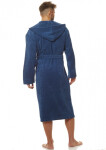 Pánský župan s kapucí L&L 2104 Modrá L