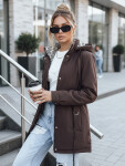 Dámská bunda parka s odepínací kapucí hnědá FashionStreet TY5392 S