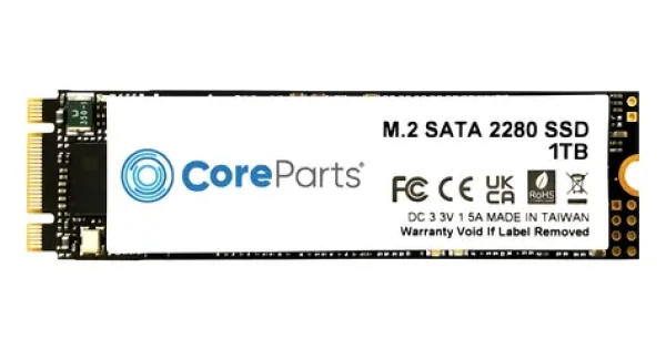 CoreParts M.2 2280 1TB / Interní SSD / SATA III / čtení: 500 MB/s / zápis: 450 MB/s (CPSSD-M.2SATA-1TB)