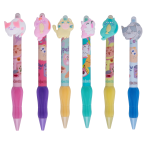 Colorino gumovatelné pero, Spinning kočky, 36 ks, modrá náplň, displej - 36ks