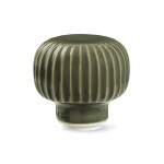 KÄHLER Mlýnek s keramickým strojkem Hammershøi Dark Green 14,5 cm, zelená barva, přírodní barva, dřevo, porcelán, keramika