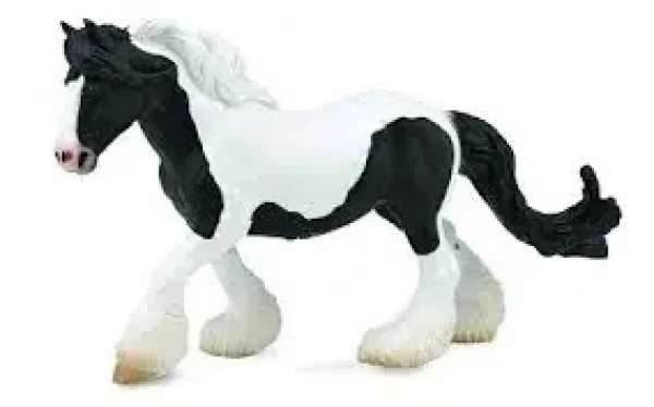 Collecta Kůň Gypsy Mare - Black White Piebald