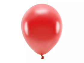 Ptakoviny.cz Sada 10 červených metalických balónků 30 cm