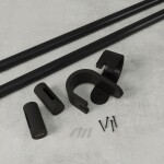 Roztažitelná garnýž 107-305 cm Umbra Bellwood - černá