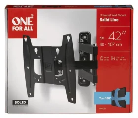 One For All WM4251 černá / Držák TV na stěnu / 19-43" / otočný 180° / VESA 75-200 / nosnost 30 kg (WM4251)
