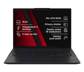 LENOVO NTB ThinkPad L16 AMD G2 - Ryzen5 PRO 215,16" WUXGA,16GB,512SSD,5MP+IRcam,W11P EDF_805676
