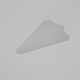 Cake star Podložka pod minidezerty stříbrná trojúhelník 11,8 x 7,8 cm