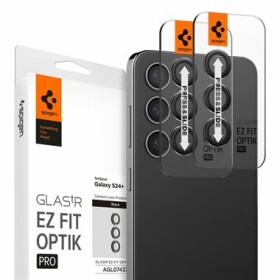 Spigen Glass tR EZ Fit Optik Pro ochranné sklo pro Samsung Galaxy S24 Plus černá 2ks (AGL07433)