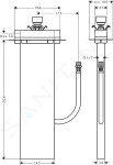 HANSGROHE - sBox Těleso pro montáž na okraj vany nebo na sokl 13560180