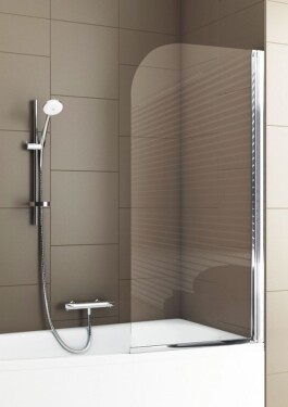 OLSEN SPA - Vanová zástěna MODERN PLUS - Barva rámu - Chrom/Leštěný hliník (ALU), Rozměr A - 65, Směr zavírání - Univerzální Levé / Pravé, Výplň - Čiré bezpečnostní sklo - 4 mm OLBMOD682