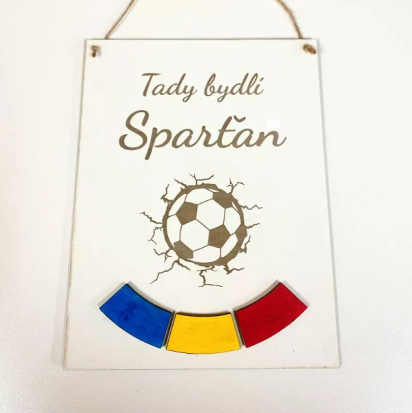 Mdeco Cedulka - fotbalista - Sparťan - barevná