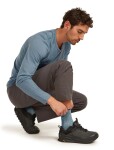 ICEBREAKER Mens Mer Hike+ Ultralight Quarter, Flint Blue/Atlantis velikost: 44,5-46,5 (L)