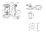 GROHE - Rapid SL Set předstěnové instalace, klozetu, sedátka SoftClose a tlačítka Even, phantom black SANI11BB5113